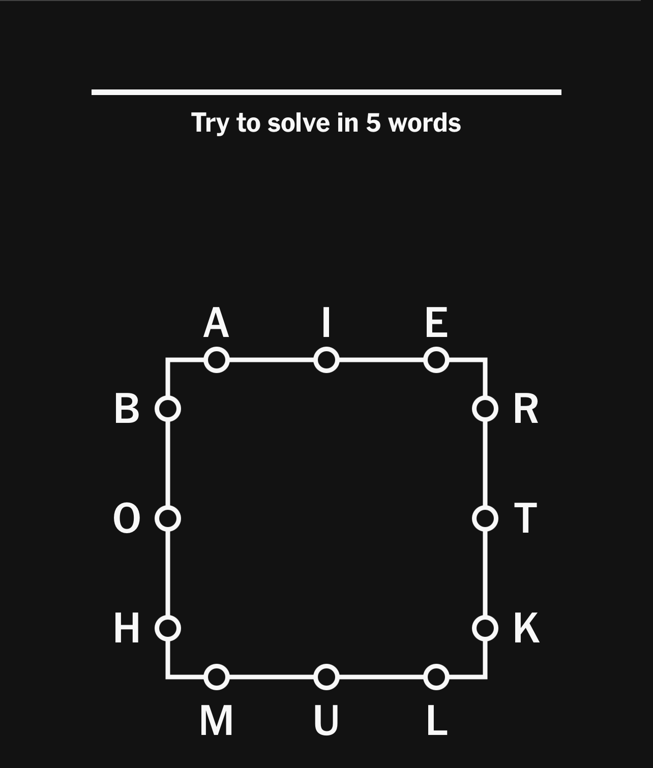 NYT Letter Boxed Today